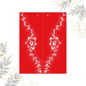 henna stencil sticker floral